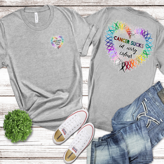 Cancer Sucks in every color