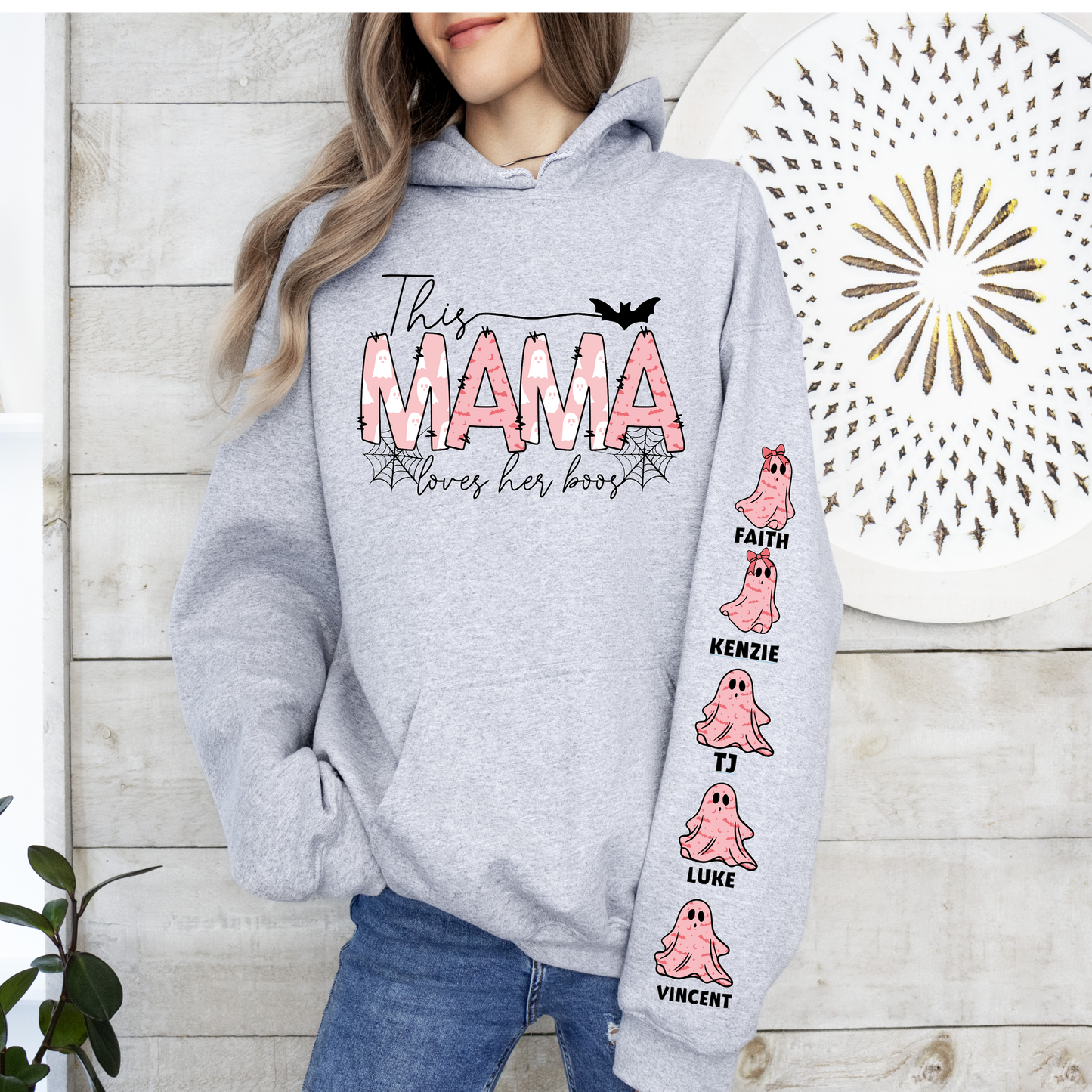MAMA loves her boos Personalized Sweatshirt