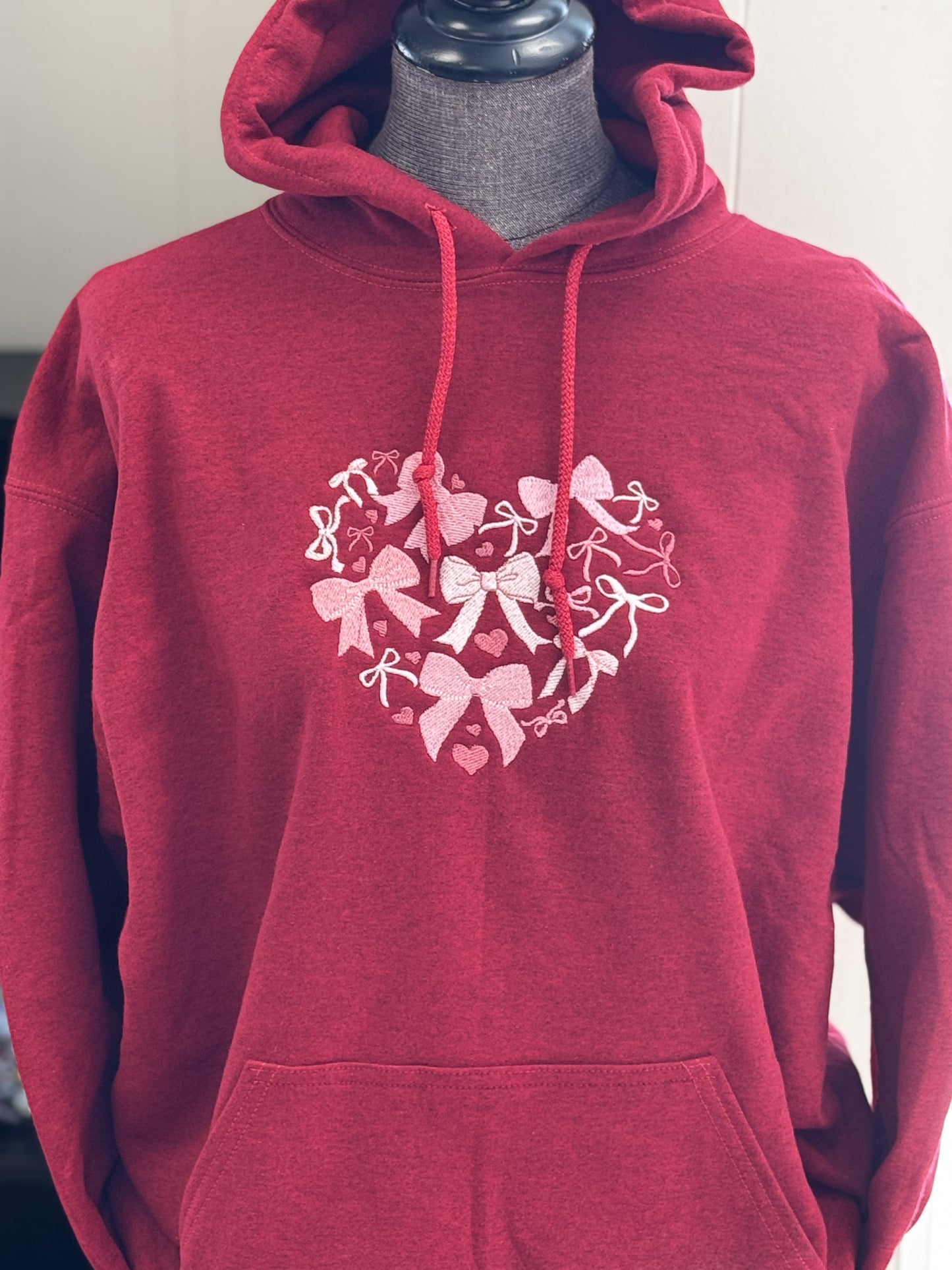 Embroidered Heart made of bows Sweatshirt