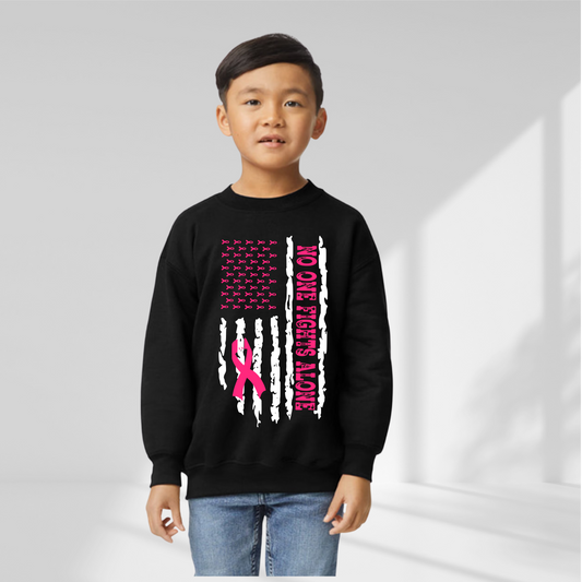 NO ONE FIGHTS ALONE YOUTH Sweatshirt