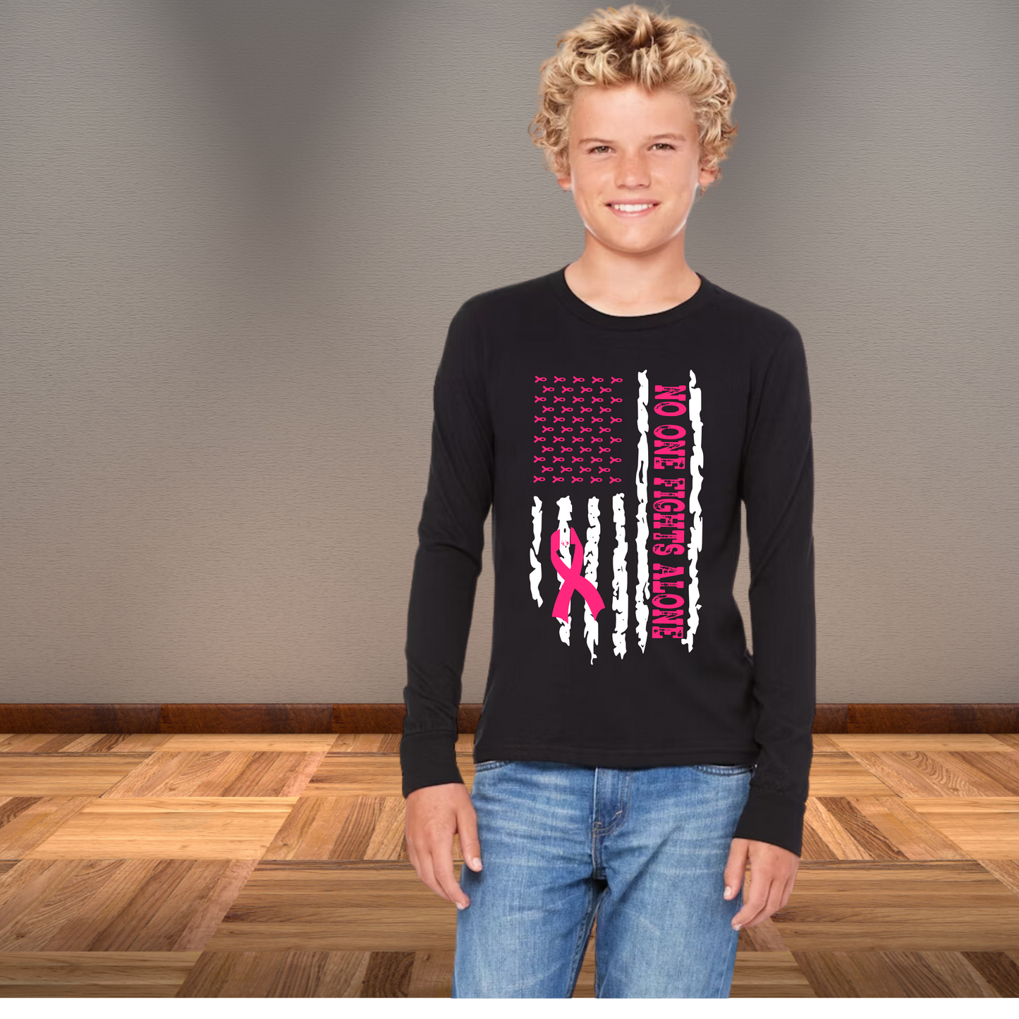 NO ONE FIGHTS ALONE Youth Shirt
