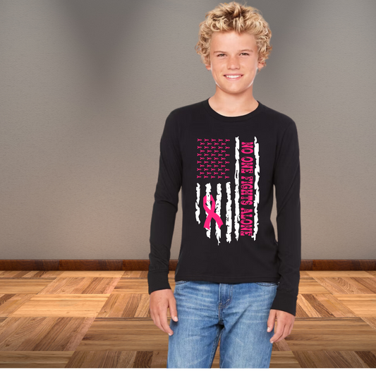 NO ONE FIGHTS ALONE Youth Shirt