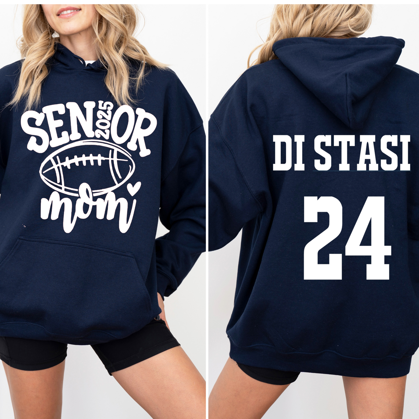 Senior Football Mom Personalized Hoodie