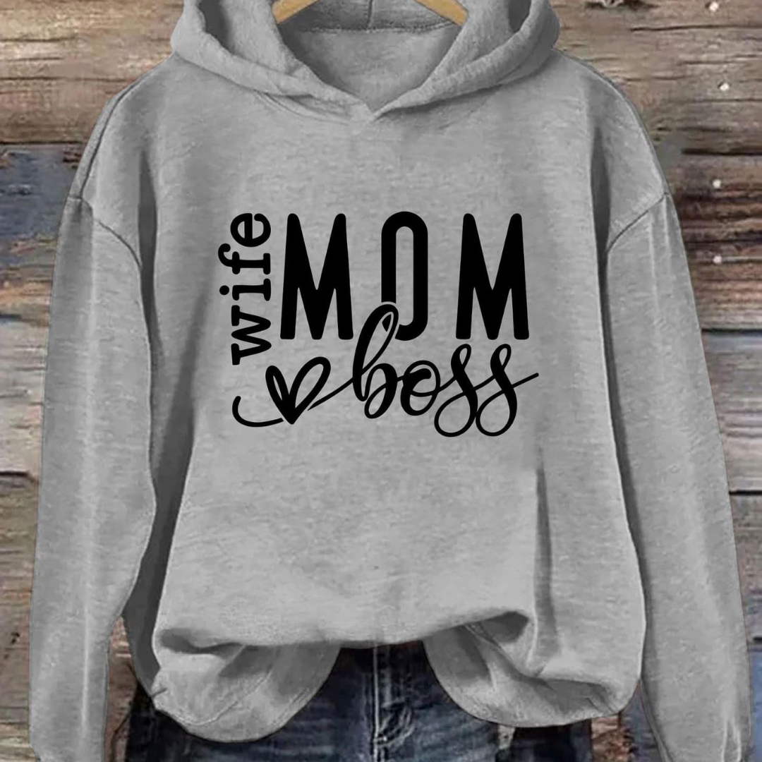 Wife mom boss sweatshirt hotsell
