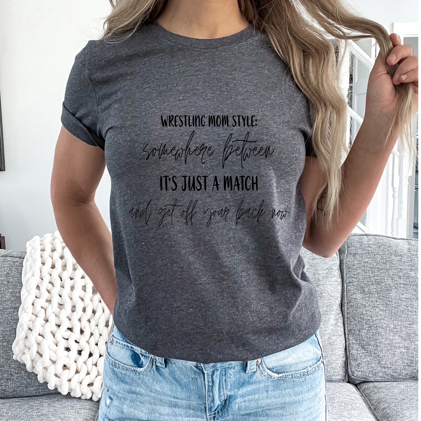 Wrestling Mom Style T Shirt
