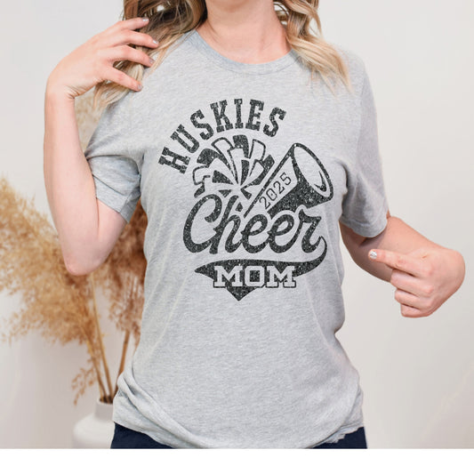 Huskies Cheer Mom T shirt