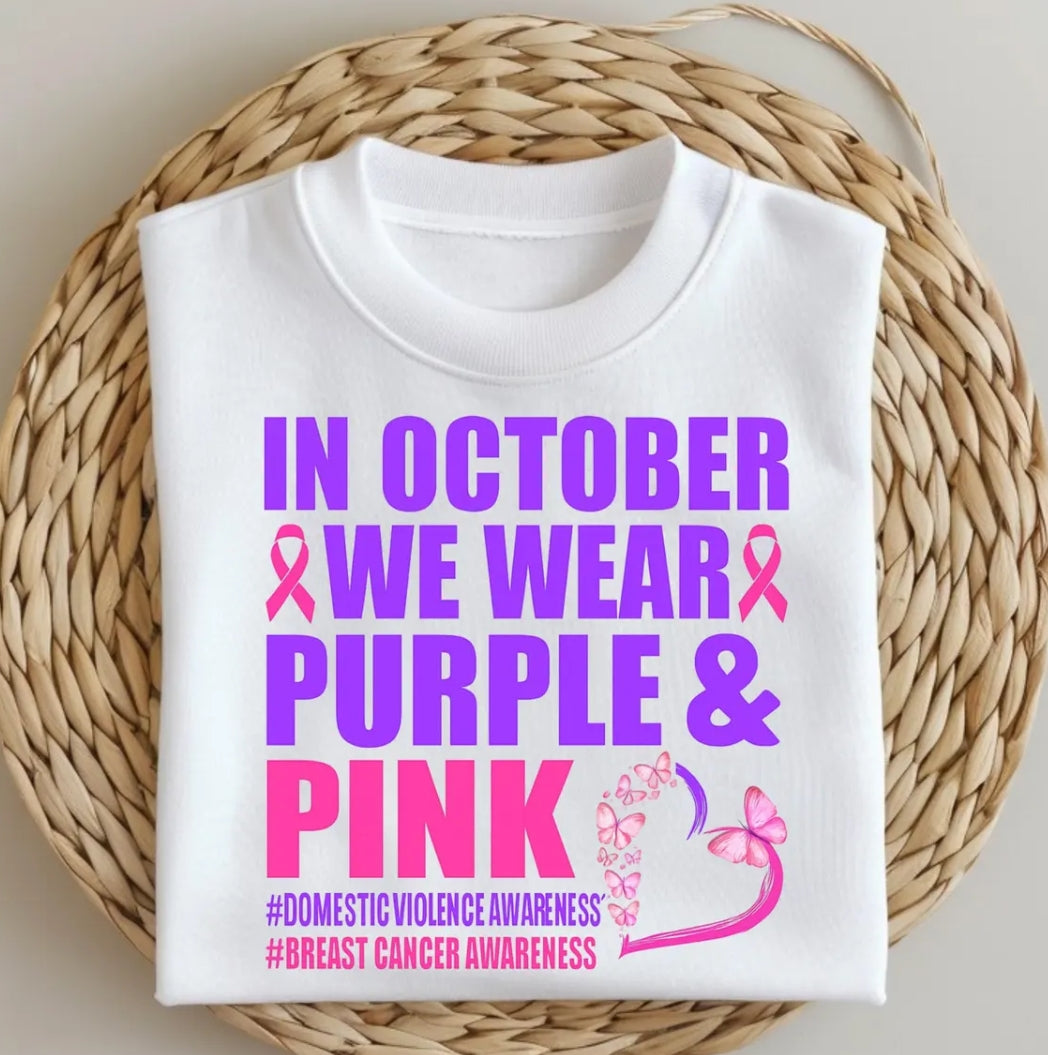 In October we wear Pink AND Purple