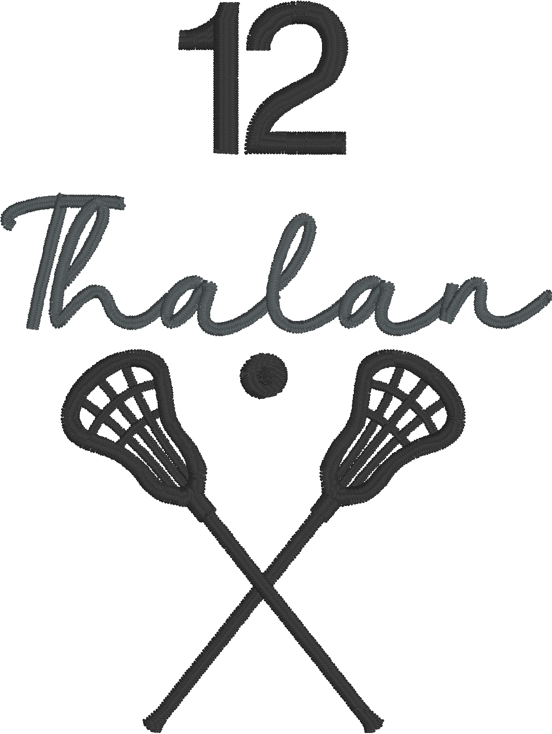 Lacrosse Mom Embroidered Sweatshirt