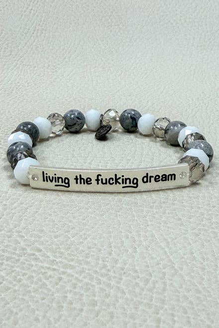New Sassy Bracelets: New Make Shit Happen-Silver