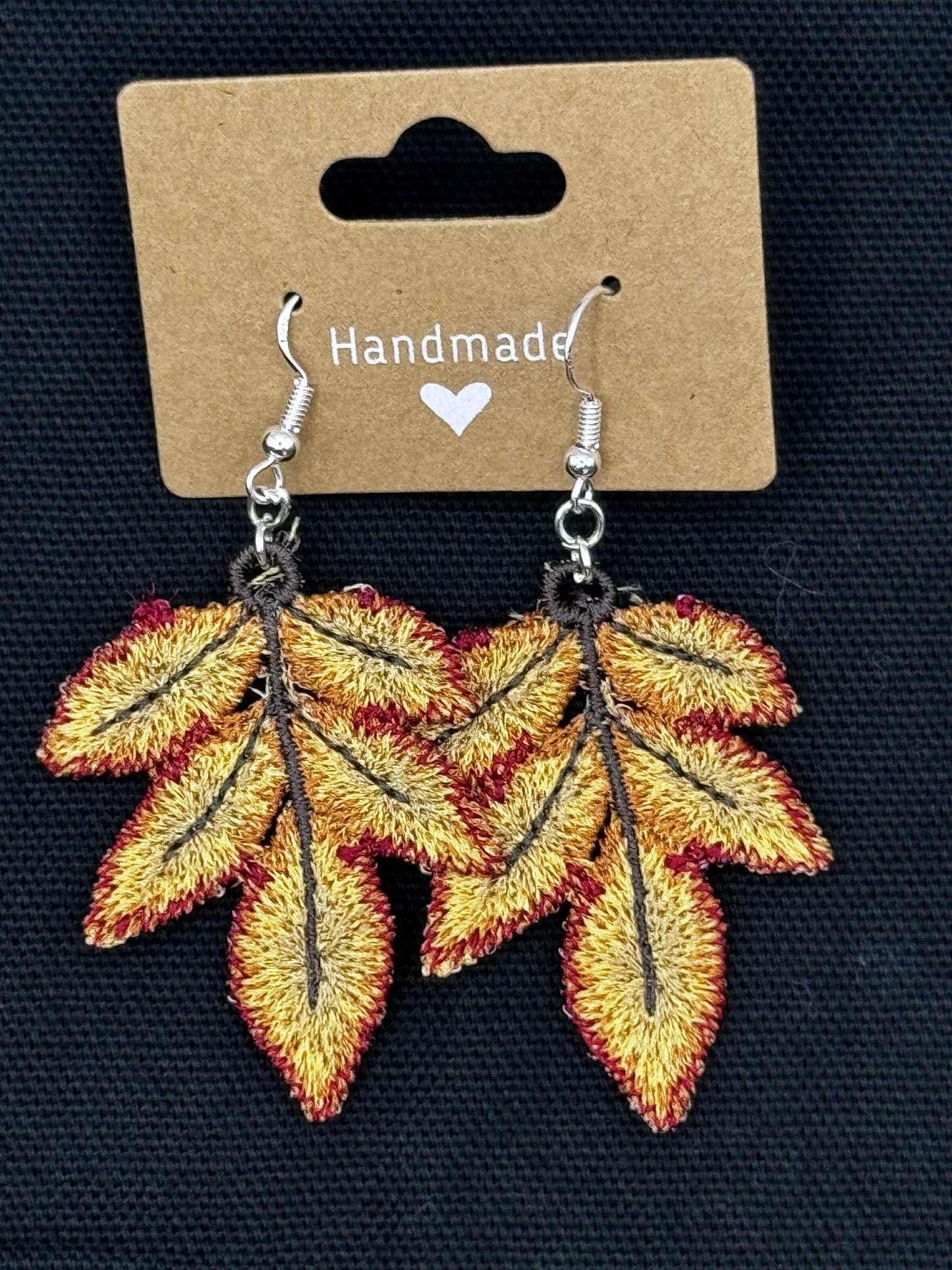 Embroidered Earrings