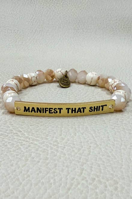 New Sassy Bracelets: New Manifest-Gold