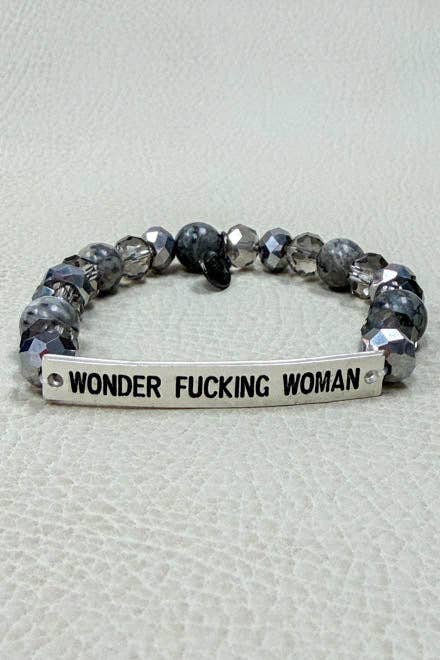 New Sassy Bracelets: New Make Shit Happen-Silver