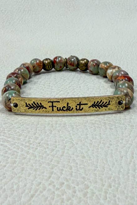 New Sassy Bracelets: New Make Shit Happen-Silver