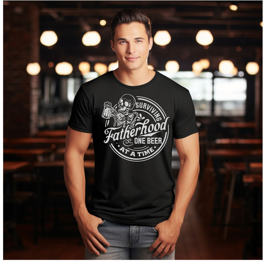 Surviving  fatherhood one beer  T Shirt