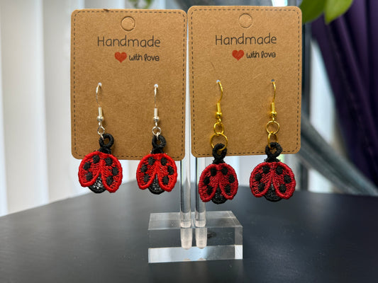 Embroidered Earrings