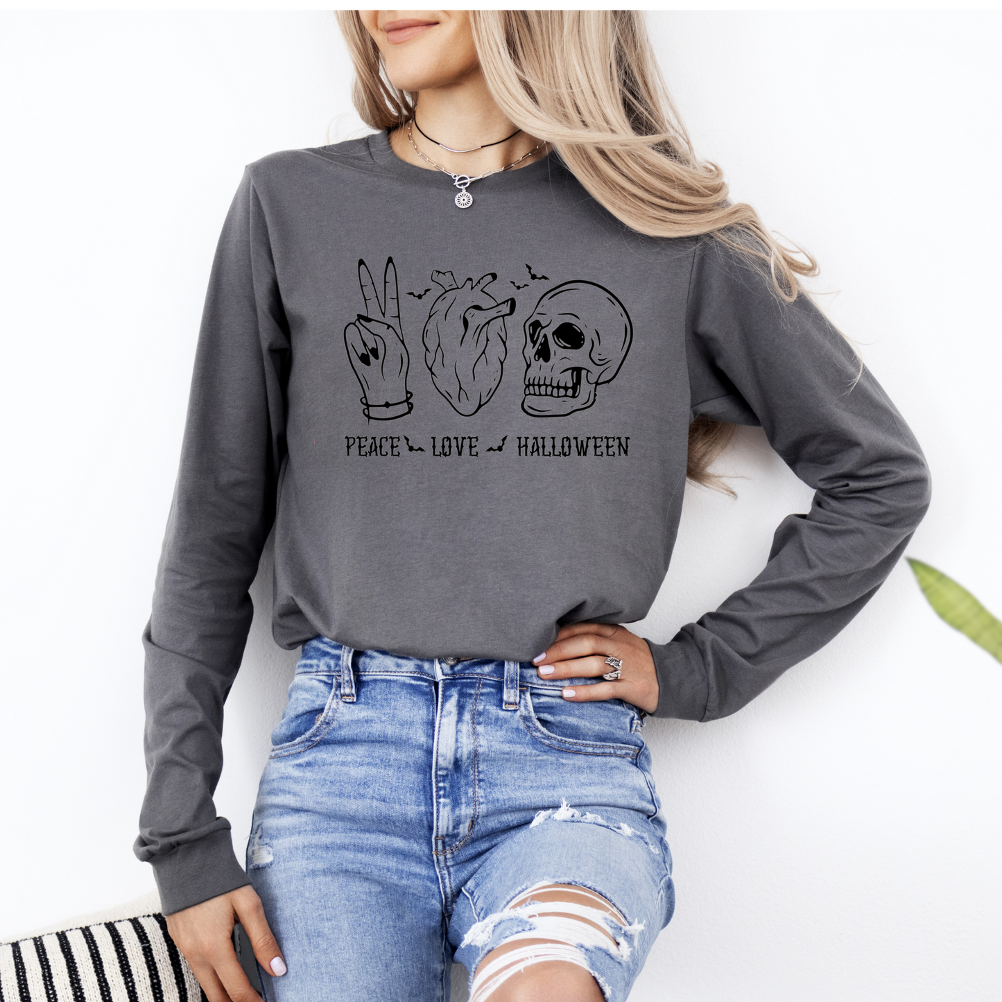 Peace Love & Halloween Long Sleeve