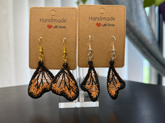 Embroidered Earrings
