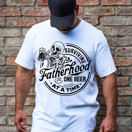 Surviving  fatherhood one beer  T Shirt