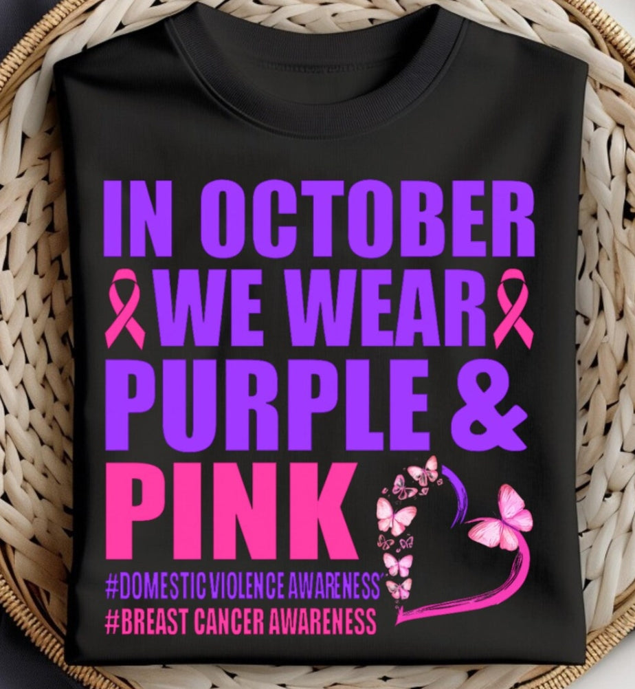 In October we wear Pink AND Purple
