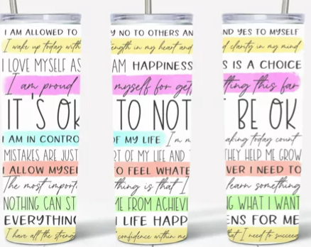 It's OK NOT TO BE OK Tumbler