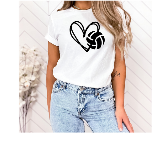 I heart volleyball T Shirt