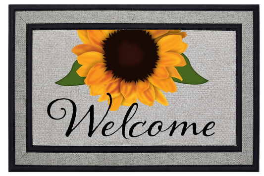 Sunflower Welcome Mat
