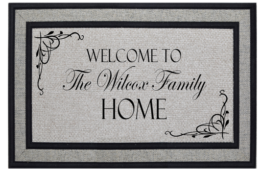 Personalized Welcome to Family Home